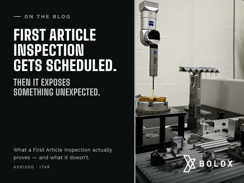 What a First Article Inspection Actually Proves (And What It Doesn't)